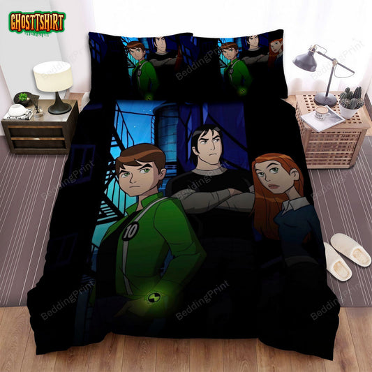 Ben 10 Alien Force Main Characters Bed Sheets Duvet Cover Bedding Set