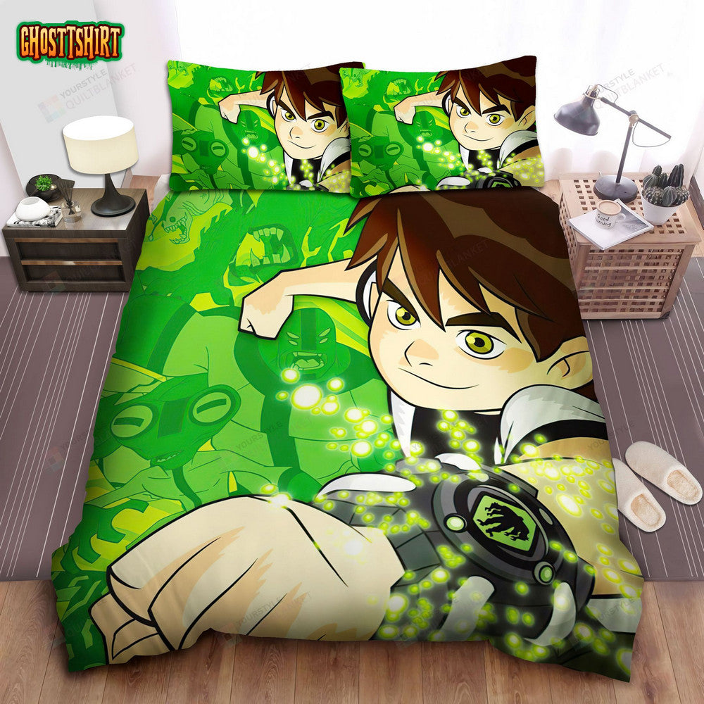 Ben 10, Cartoon Network's Series Bed Sheets Spread Comforter Duvet Cover Bedding Set