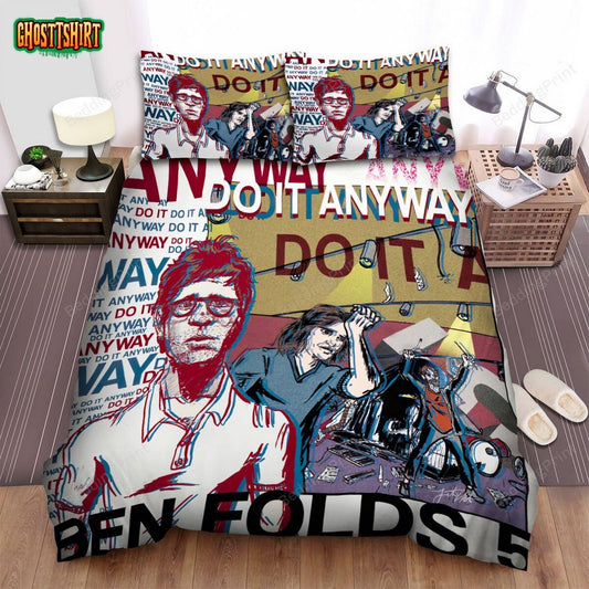 Ben Folds Five Band Do It Anyway Art Bed Sheets Duvet Cover Bedding Set