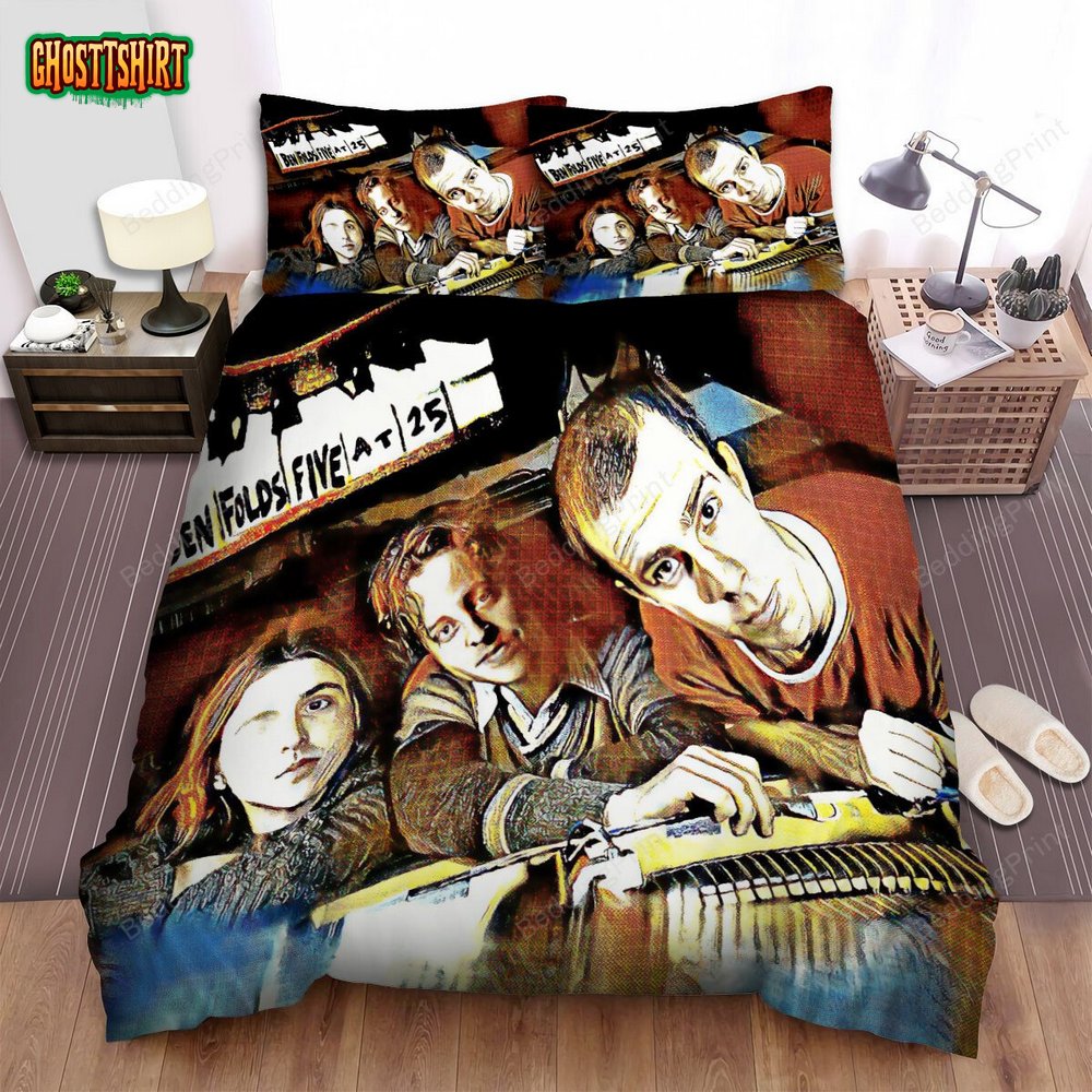 Ben Folds Five Band Photo Art Bed Sheets Duvet Cover Bedding Set
