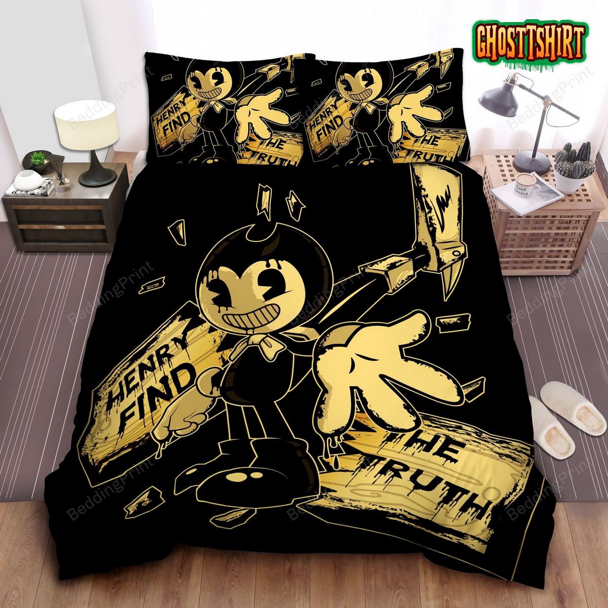 Bendy And The Ink Machine Duvet Cover Bedding Set