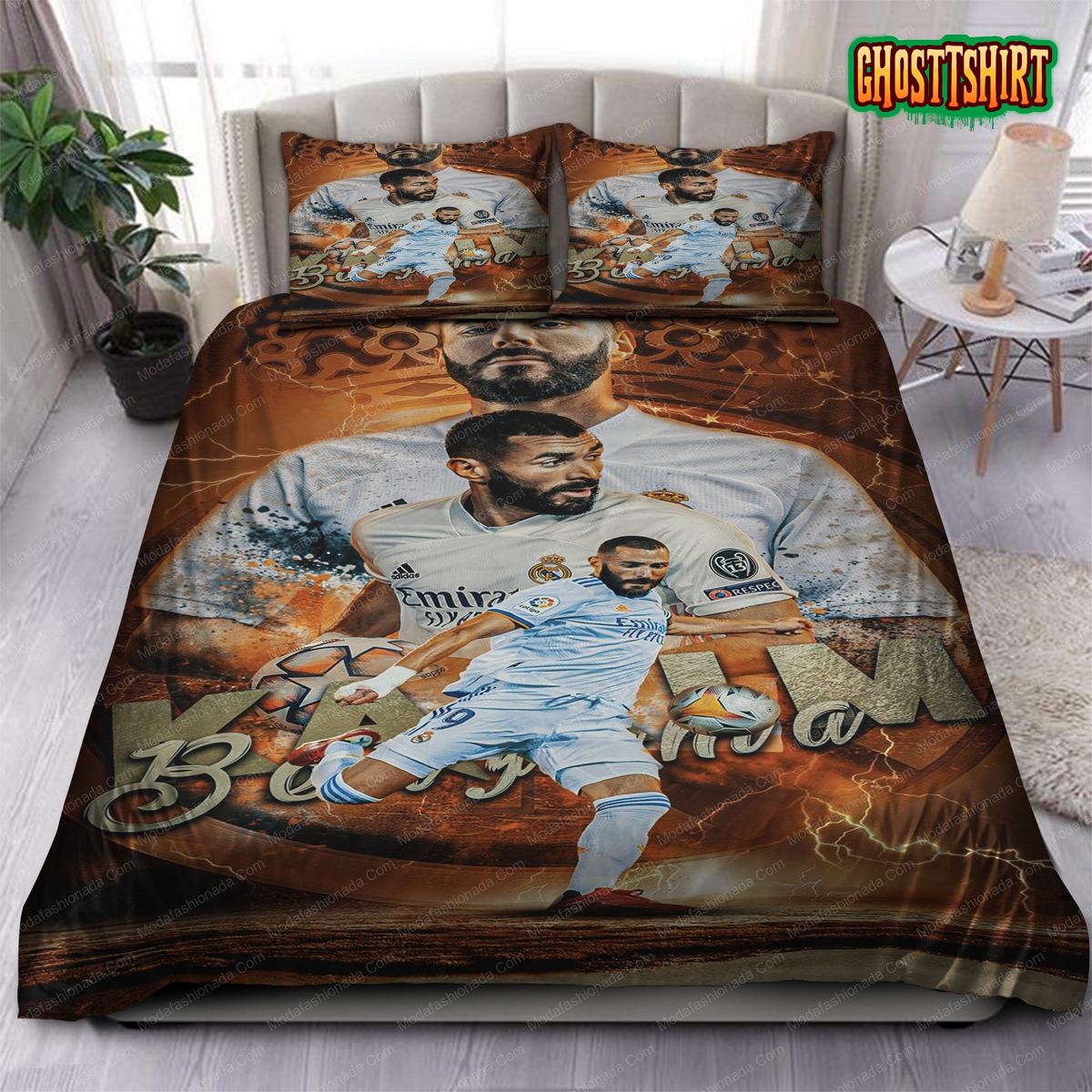 Benzema Legend Real Madrid Laliga 04 Bedding Set