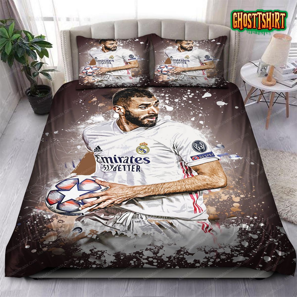 Benzema Legend Real Madrid Laliga 07 Bedding Set
