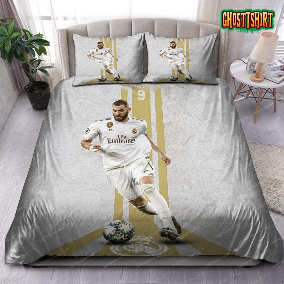 Benzema Legend Real Madrid Laliga 18 Bedding Set