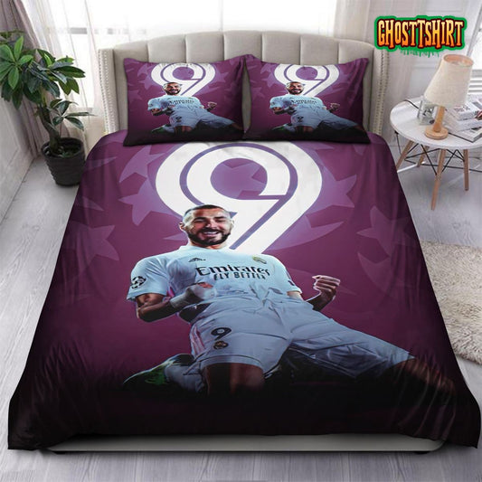 Benzema Legend Real Madrid Laliga 22 Bedding Set
