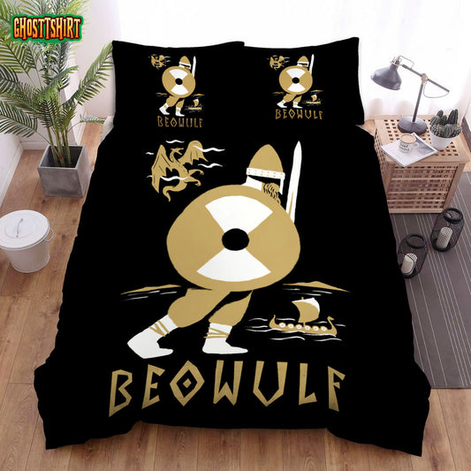 Beowulf Minimal Illustration Poster Bed Sheets Spread Duvet Cover Bedding Set