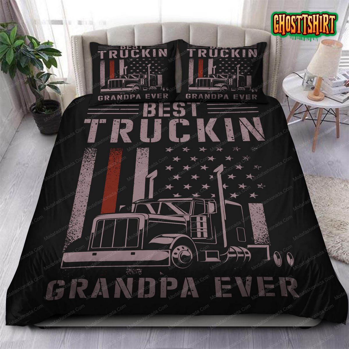 Best Truckin Grandpa Ever Bedding Set