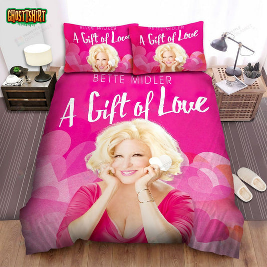 Bette Midler Album Cover A Gift Of Love Bed Sheets Spread Comforter Duvet Cover Bedding Set