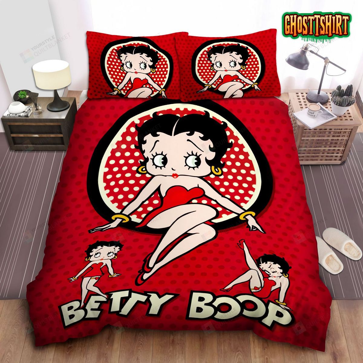 Betty Boop Bed Sheets Spread Duvet Cover Bedding Set