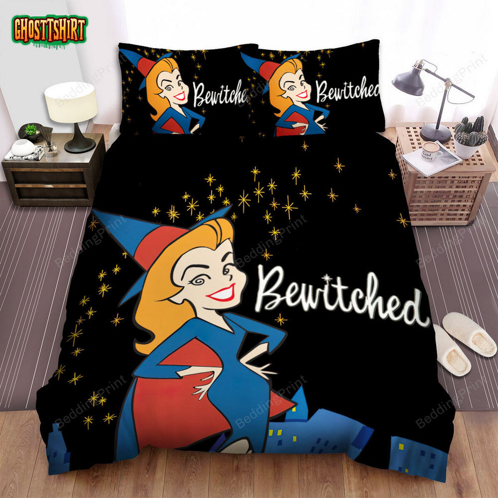 Bewitched (1964–1972) Movie Poster 2 Bed Sheets Duvet Cover Bedding Set