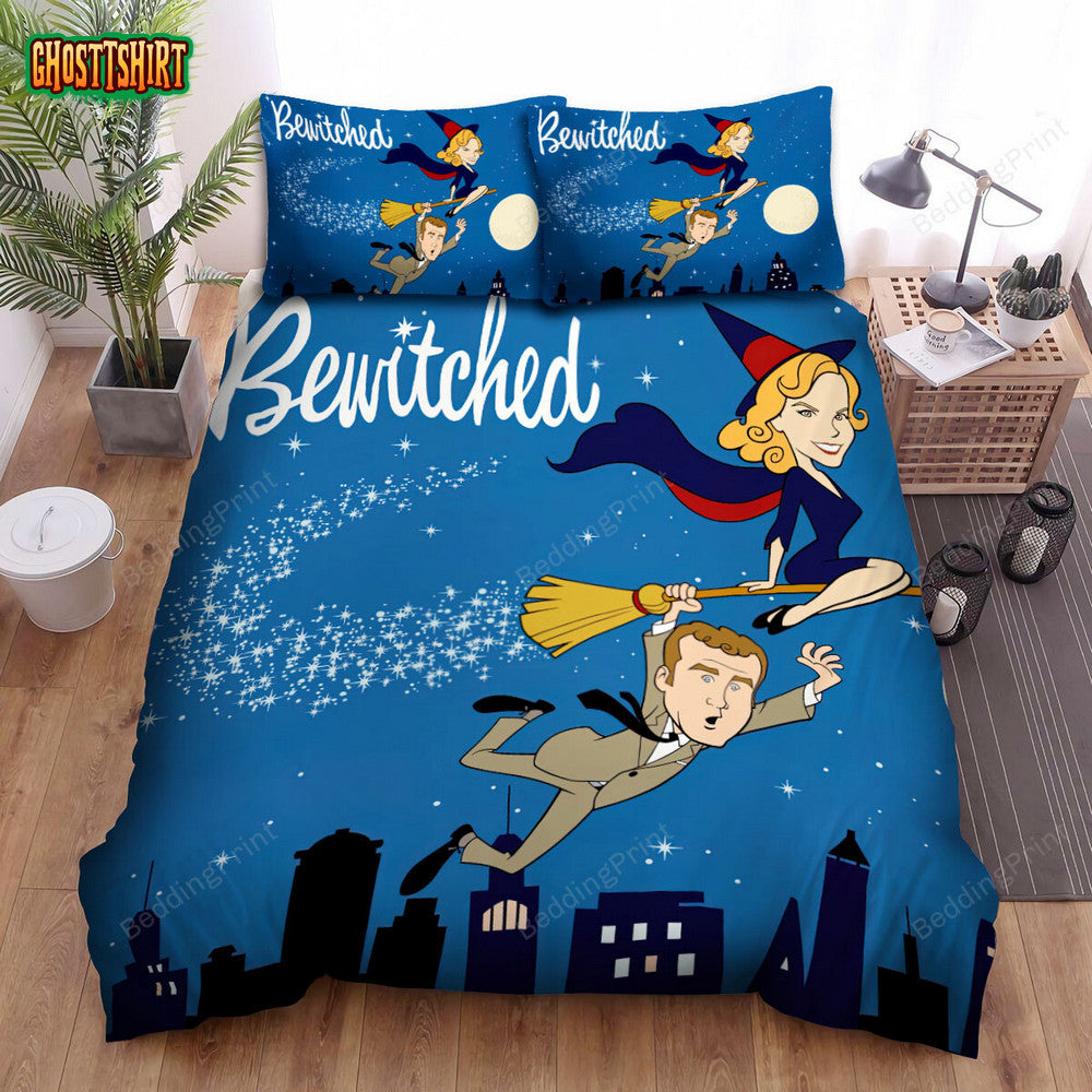 Bewitched (1964–1972) Movie Poster Artwork Bed Sheets Duvet Cover Bedding Set
