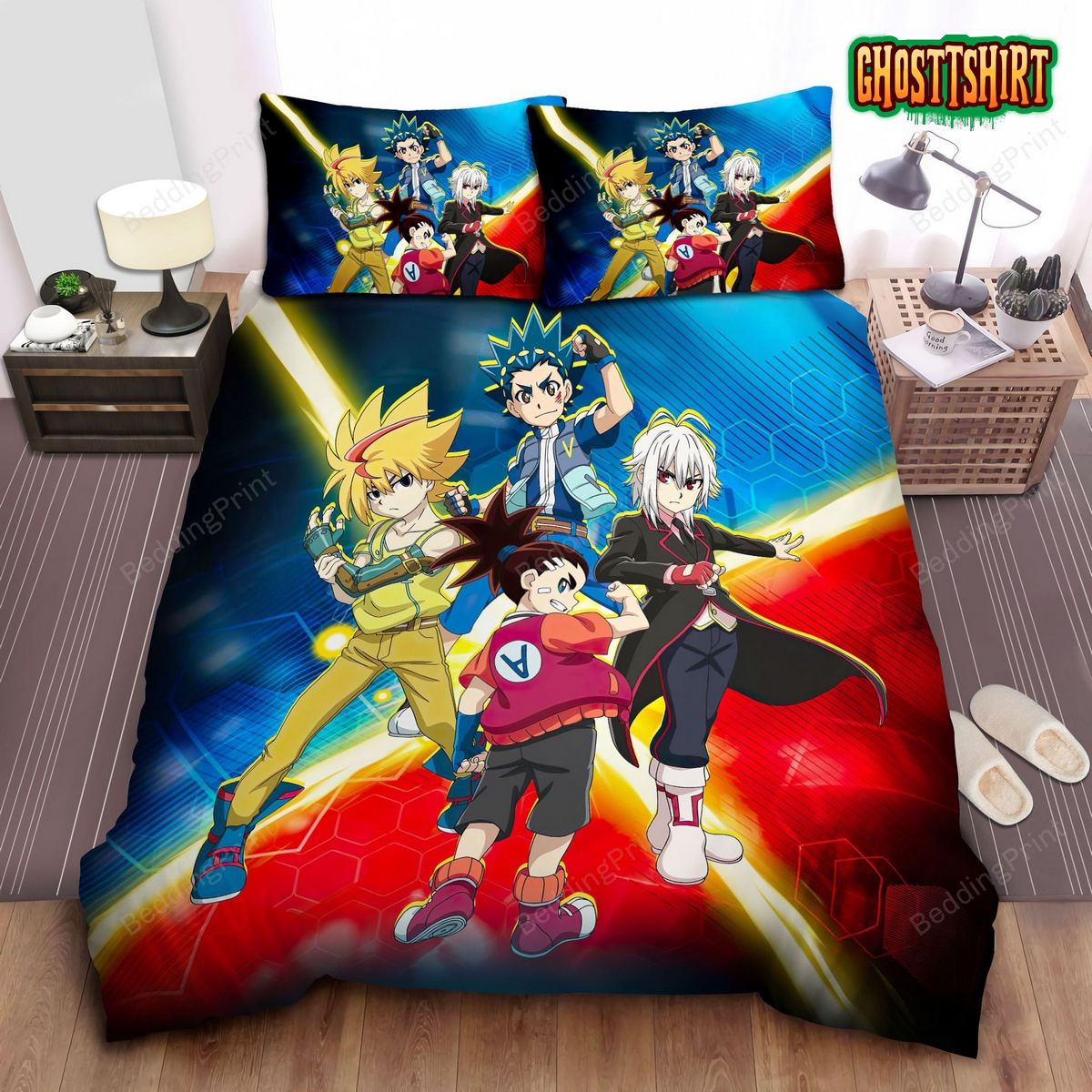Beyblade Burst Bed Sheets Duvet Cover Bedding Set