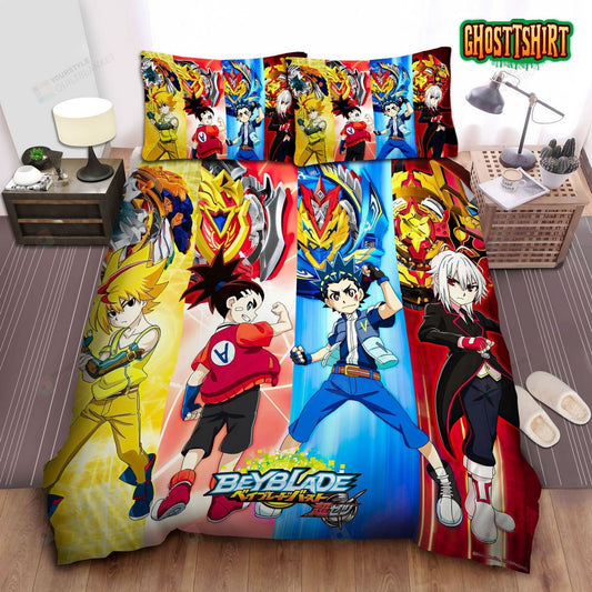 Beyblade Burst Turbo Bed Sheets Duvet Cover Bedding Set