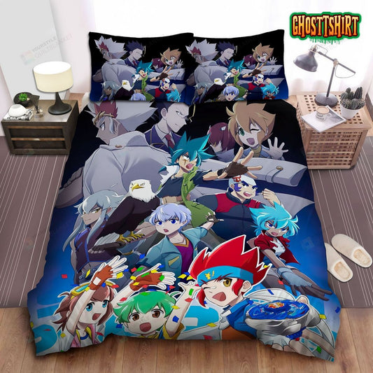 Beyblade Metal Fight Bed Sheets Duvet Cover Bedding Set