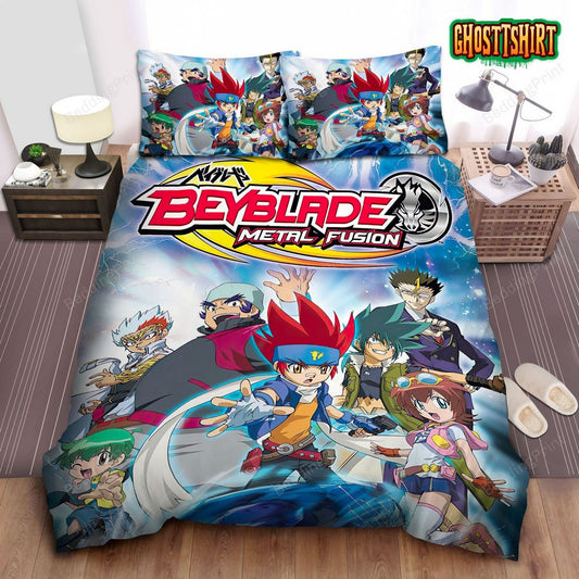 Beyblade Metal Masters Bed Sheets Duvet Cover Bedding Set