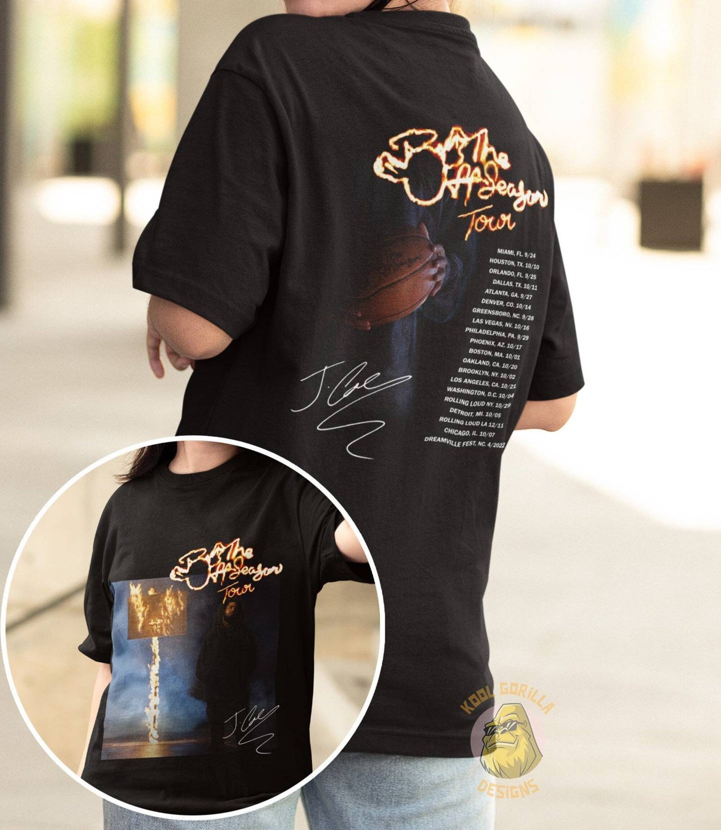 J Cole Shirt, J Cole Vintage Shirt, Shirt, Vintage Rapper Shirt, J Cole The Off Season Tour Tour Shirt