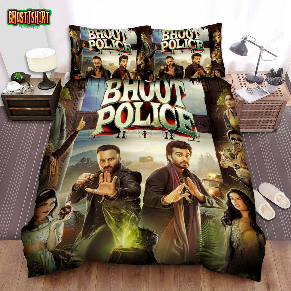Bhoot Police (2021) Poster Movie Poster Bed Sheets Duvet Cover Bedding Set Ver 1