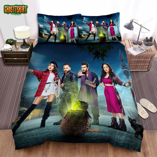 Bhoot Police (2021) Wallpaper Movie Poster Bed Sheets Duvet Cover Bedding Set