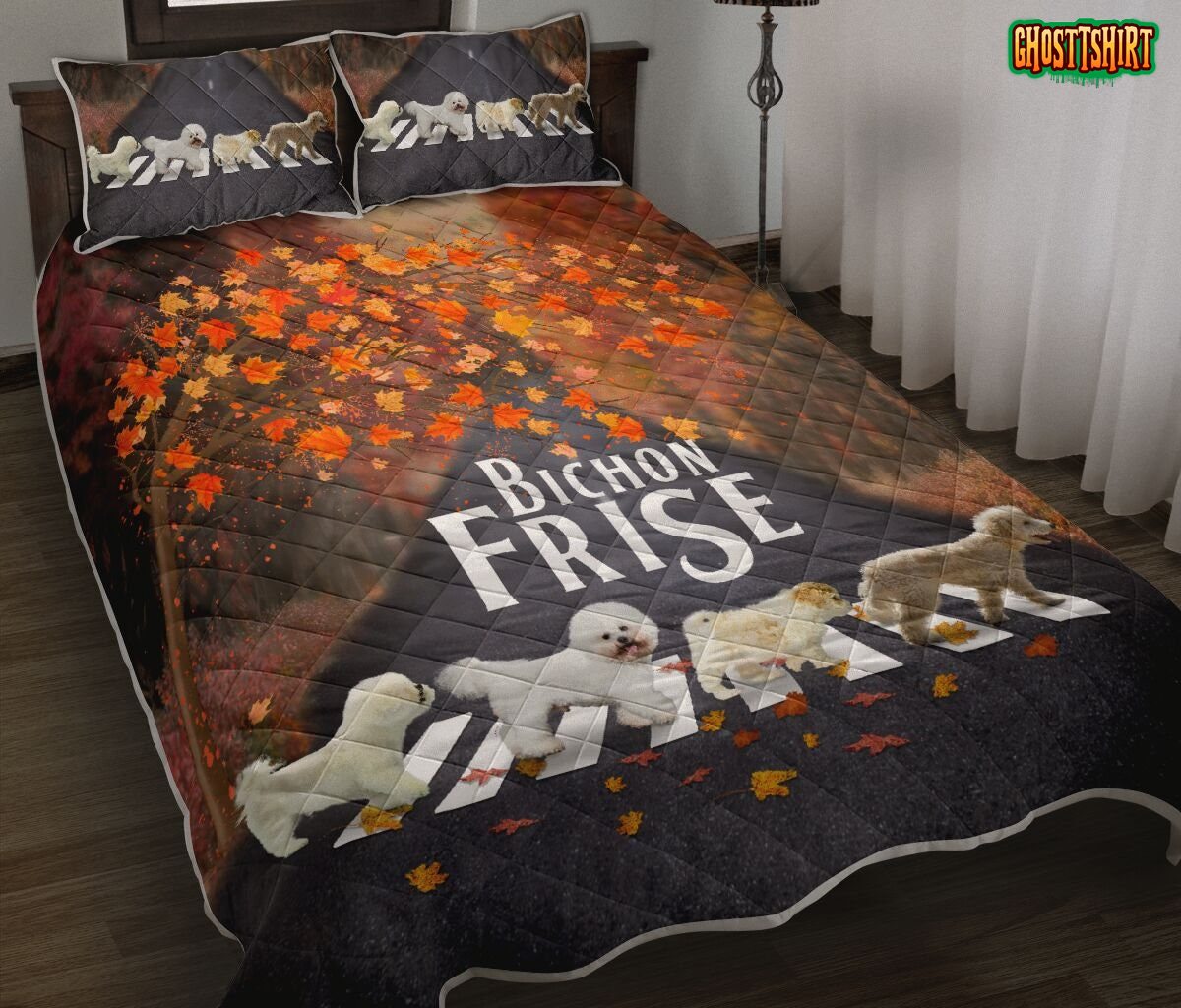 Bichon Frise Autumn Bedding Set