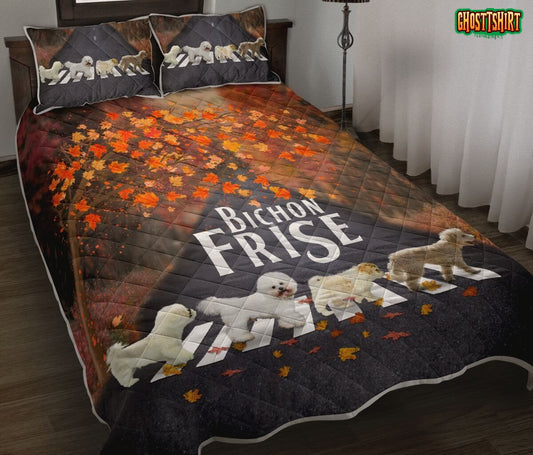 Bichon Frise Autumn Bedding Set