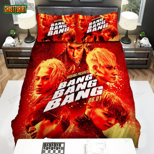 Big Bang Album Cover Bang Bang Bang Bed Sheets Spread Comforter Duvet Cover Bedding Set