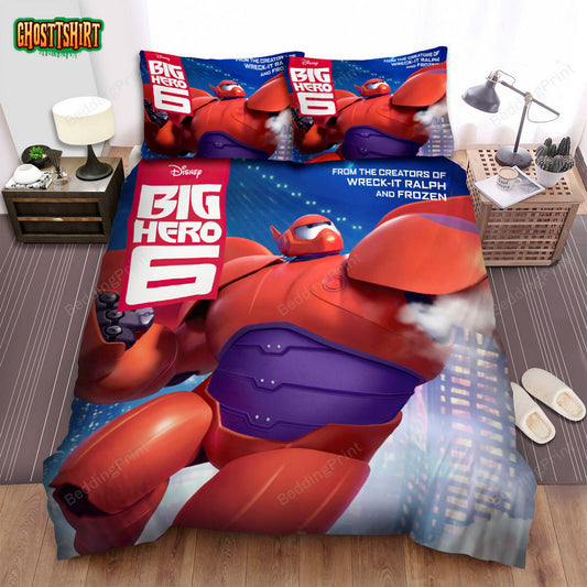 Big Hero 6 (2014) Baymax Poster Bed Sheets Duvet Cover Bedding Set
