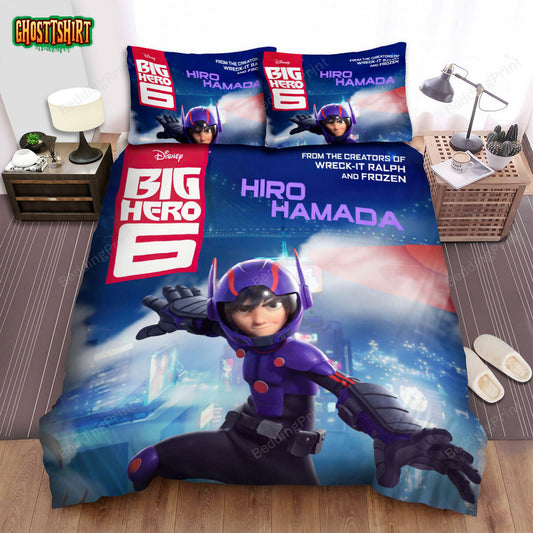 Big Hero 6 (2014) Hiro Hamada Poster Bed Sheets Duvet Cover Bedding Set
