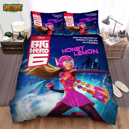 Big Hero 6 (2014) Honey Lemon Poster Bed Sheets Duvet Cover Bedding Set