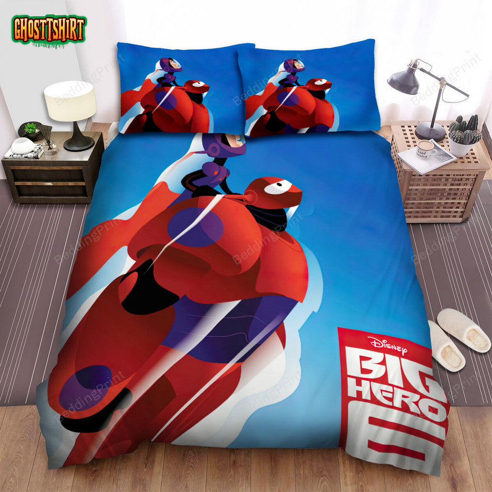 Big Hero 6 (2014) Movie Digital Art 3 Bed Sheets Duvet Cover Bedding Set