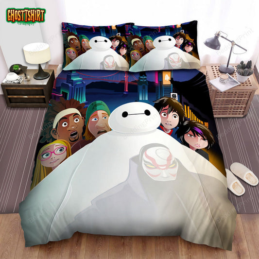 Big Hero 6 (2014) Movie Digital Art 6 Bed Sheets Duvet Cover Bedding Set
