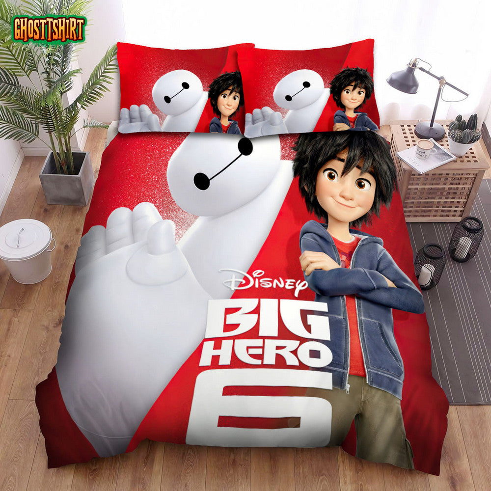 Big Hero 6 (2014) Movie Poster 2 Bed Sheets Duvet Cover Bedding Set