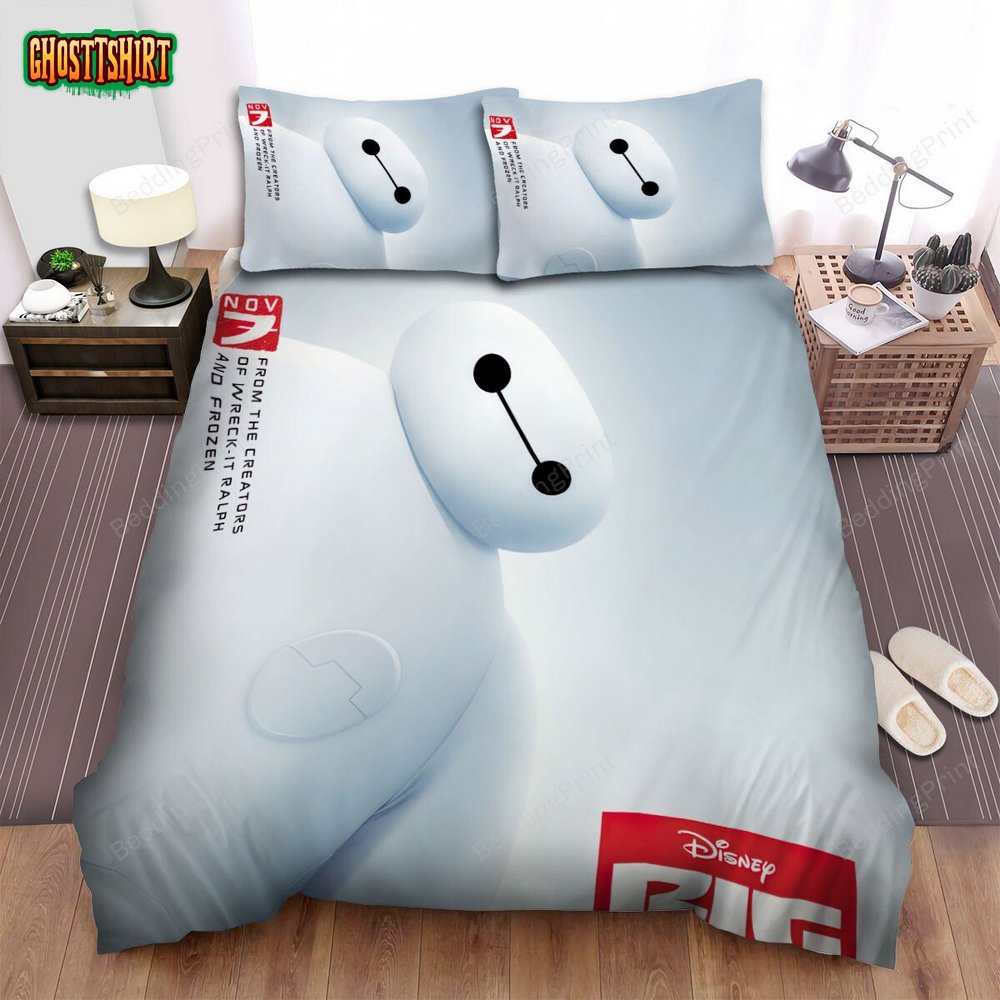 Big Hero 6 (2014) Movie Poster 4 Bed Sheets Duvet Cover Bedding Set