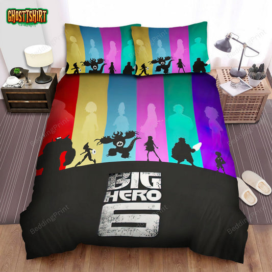 Big Hero 6 (2014) The 6 Poster Artwork Bed Sheets Duvet Cover Bedding Set
