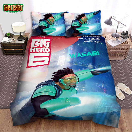 Big Hero 6 (2014) Wasabi Poster Bed Sheets Duvet Cover Bedding Set
