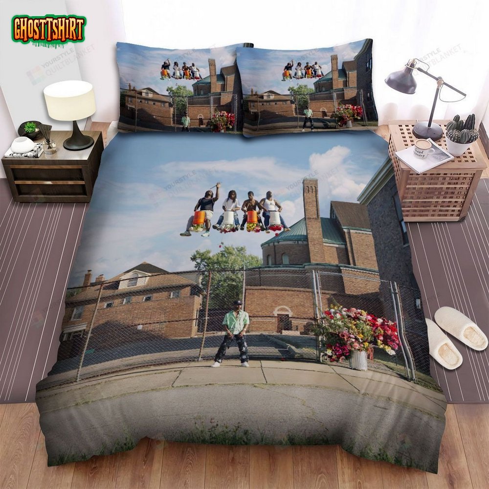 Big Sean Detroit 2 Album Cover Bed Sheets Spread Comforter Duvet Cover Bedding Set