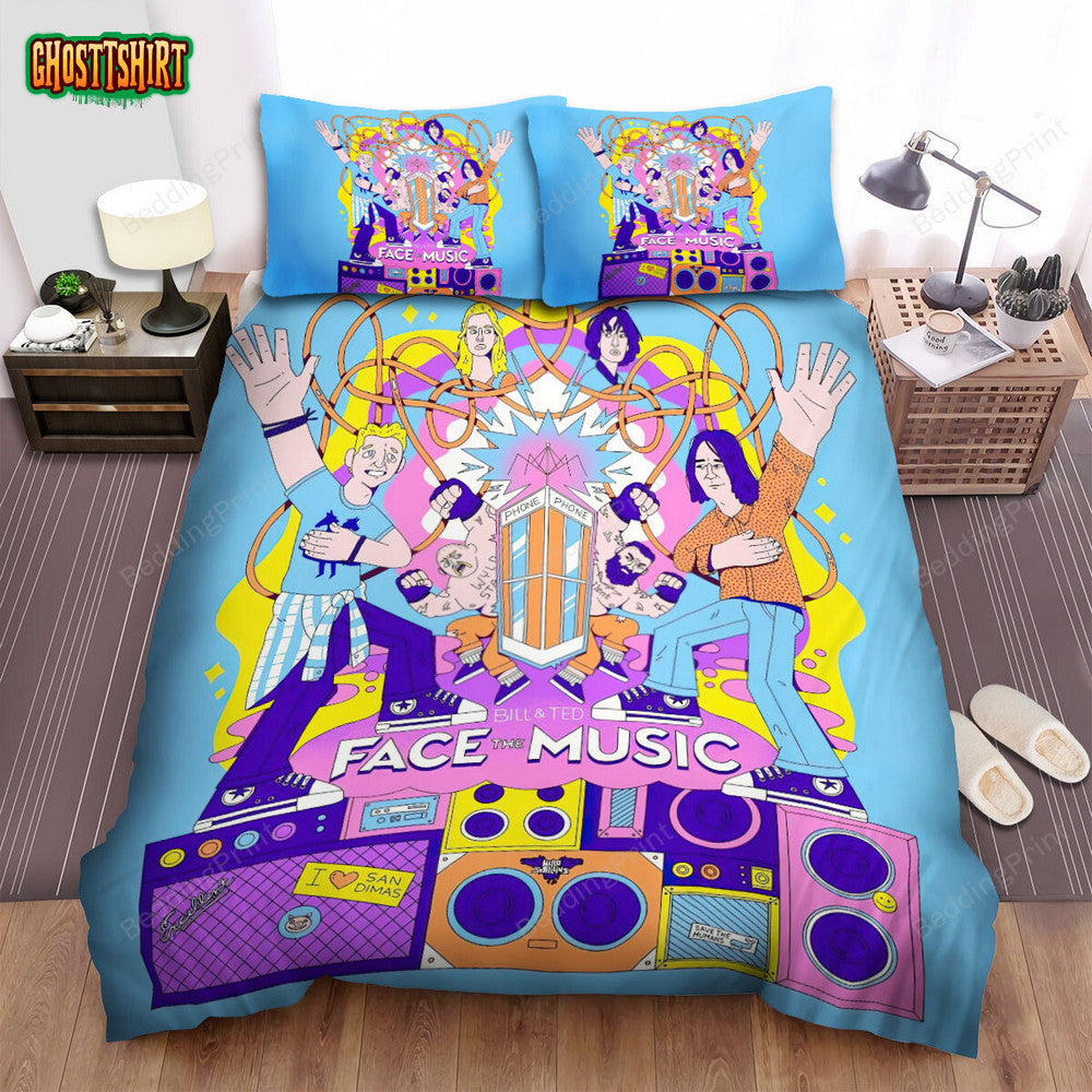 Bill & Ted Face The Music (2020) Movie Digital Art 2 Bed Sheets Duvet Cover Bedding Set