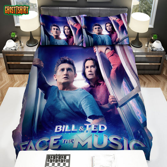 Bill & Ted Face The Music (2020) Movie Poster 3 Bed Sheets Duvet Cover Bedding Set