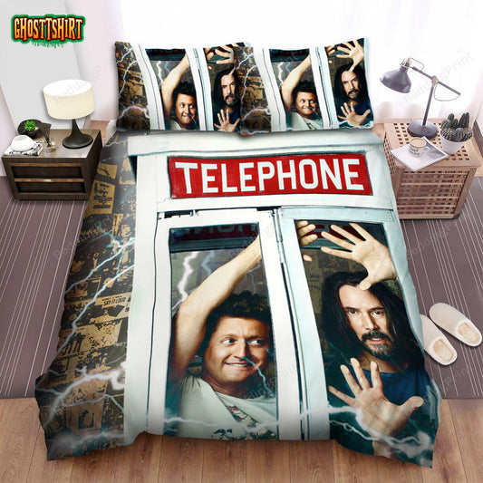 Bill & Ted Face The Music (2020) Movie Poster 4 Bed Sheets Duvet Cover Bedding Set