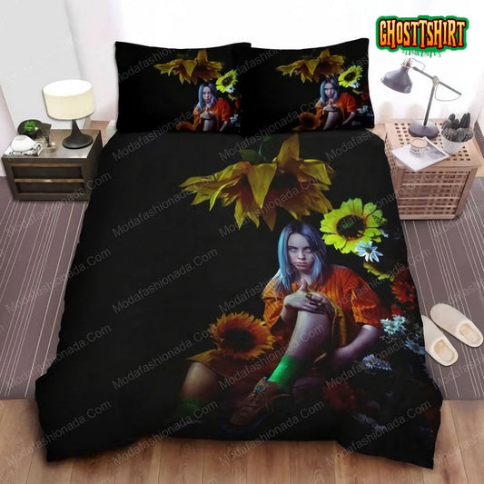 Billie Eilish And Sunflowers In The Dark Picture 23 Bedding sets