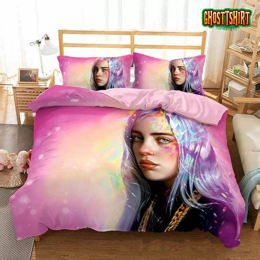 Billie Eilish Bellyache Portrait Painting Bedding Set
