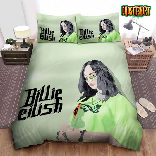 Billie Eilish Digital Drawing Bedding Set