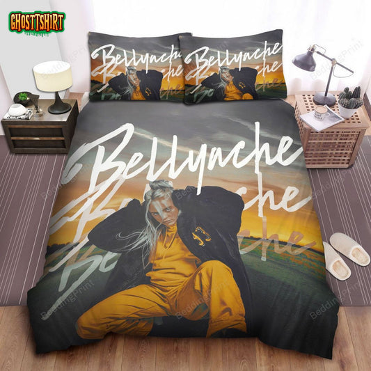 Billie Eilish In Bellyache Painting Bed Sheets Duvet Cover Bedding Set