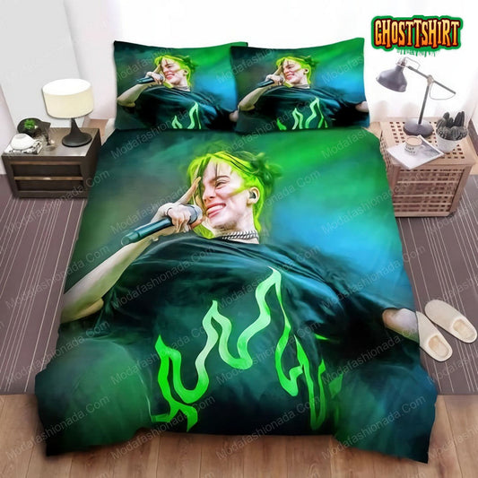 Billie Eilish Performance In Acrylic Painting 14 Bedding sets