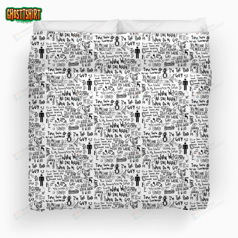 Billie Eilish Songs Duvet Cover Bedding Set