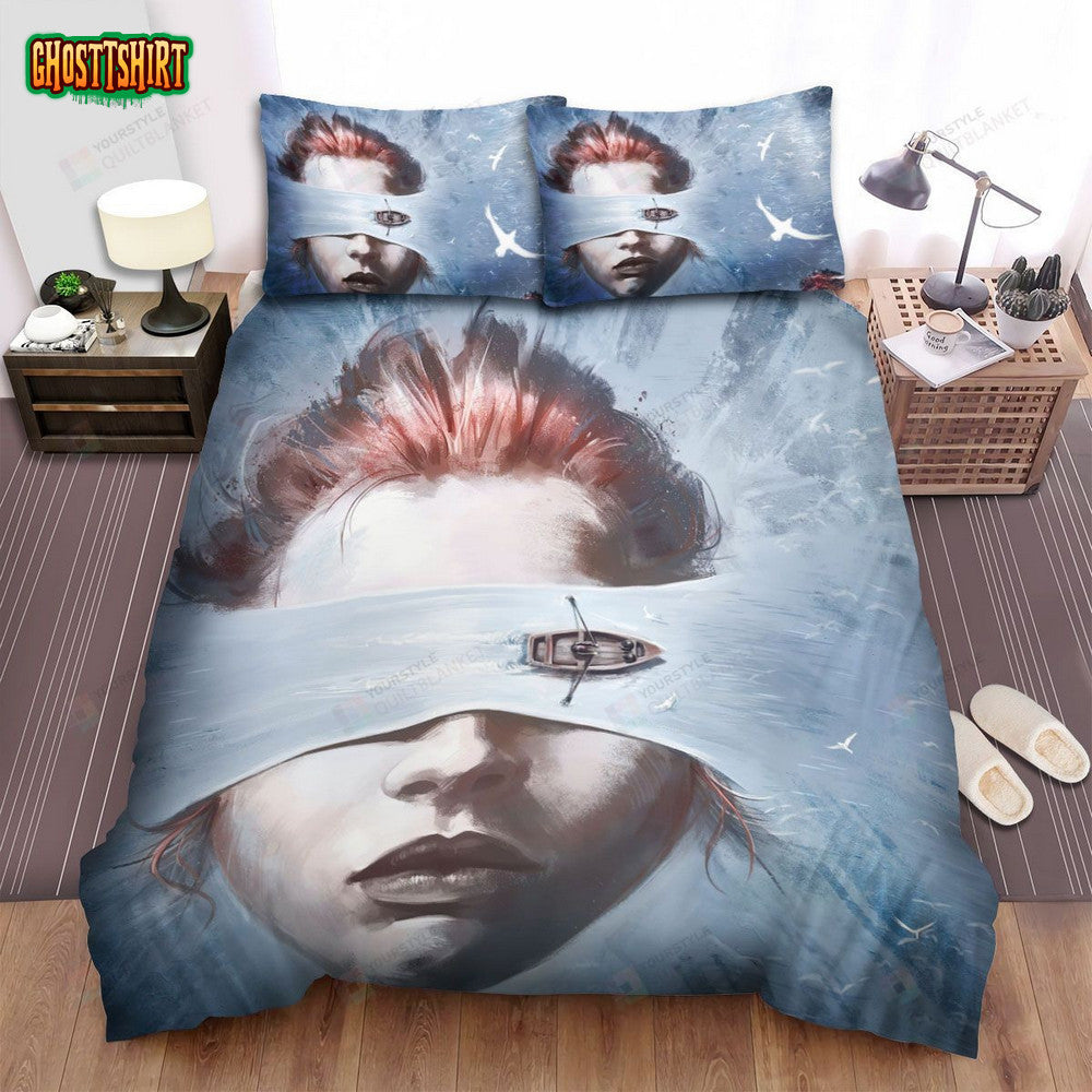 Bird Box (2018) Blue River Movie Poster Bed Sheets Spread Comforter Duvet Cover Bedding Set