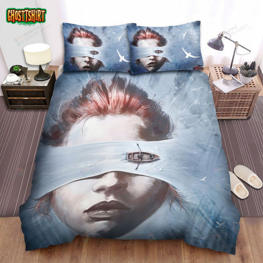 Bird Box (2018) Blue River Movie Poster Bed Sheets Spread Comforter Duvet Cover Bedding Set