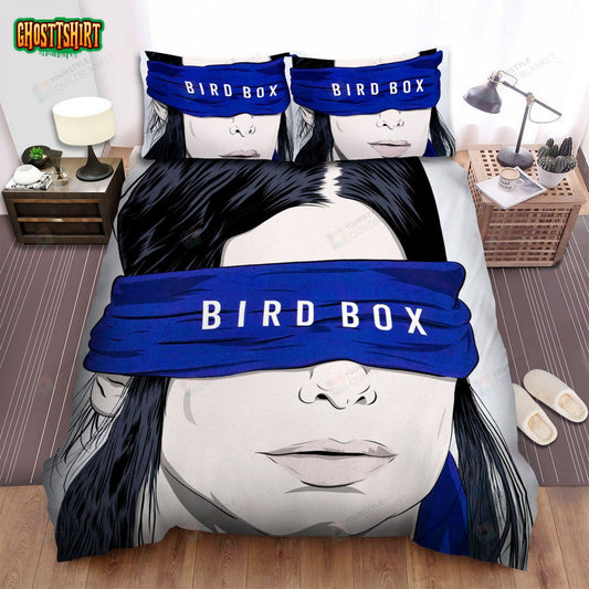 Bird Box (2018) Brit Sigh Movie Poster Bed Sheets Spread Comforter Duvet Cover Bedding Set
