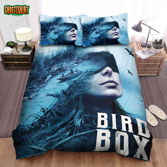 Bird Box (2018) Special Edition Movie Poster Bed Sheets Spread Comforter Duvet Cover Bedding Set