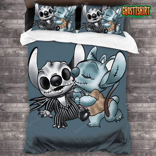 Bl- Stitch And Angel Nightmare Before Xmas Bedding Set