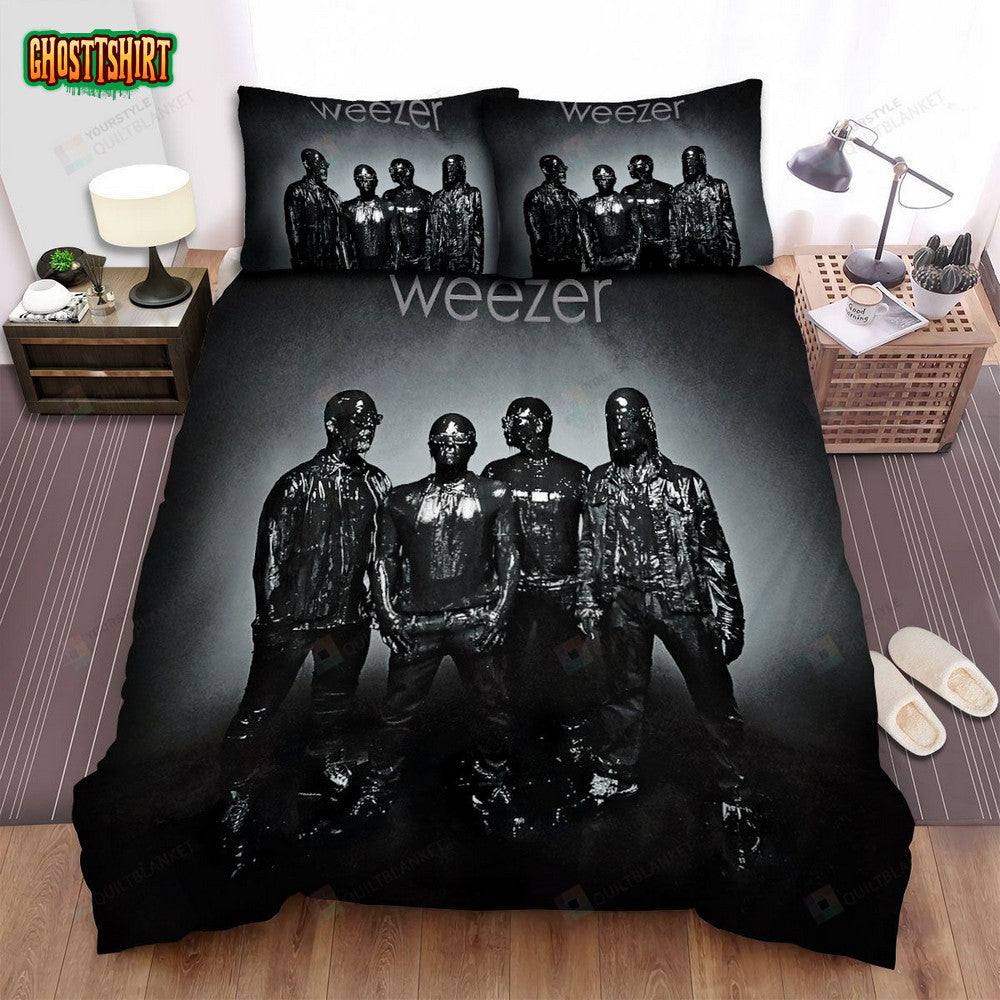 Black Album Cover Weezer Bed Sheets Spread Comforter Duvet Cover Bedding Set